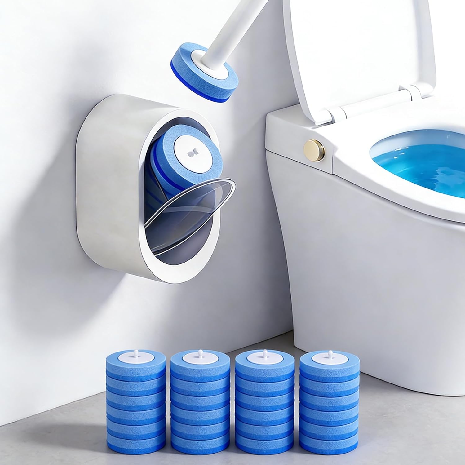 Hygienic Disposable Toilet Cleaning System